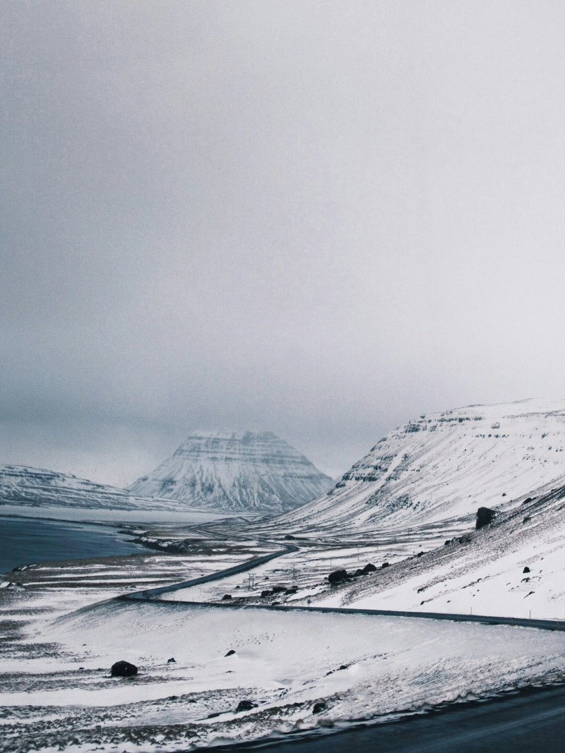 snowy road